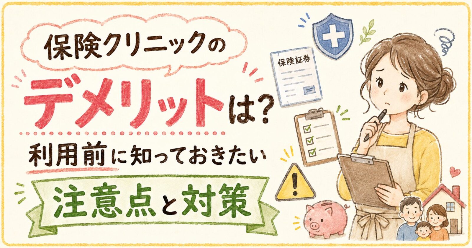 保険クリニックのデメリットは？利用前に知っておきたい注意点と対策